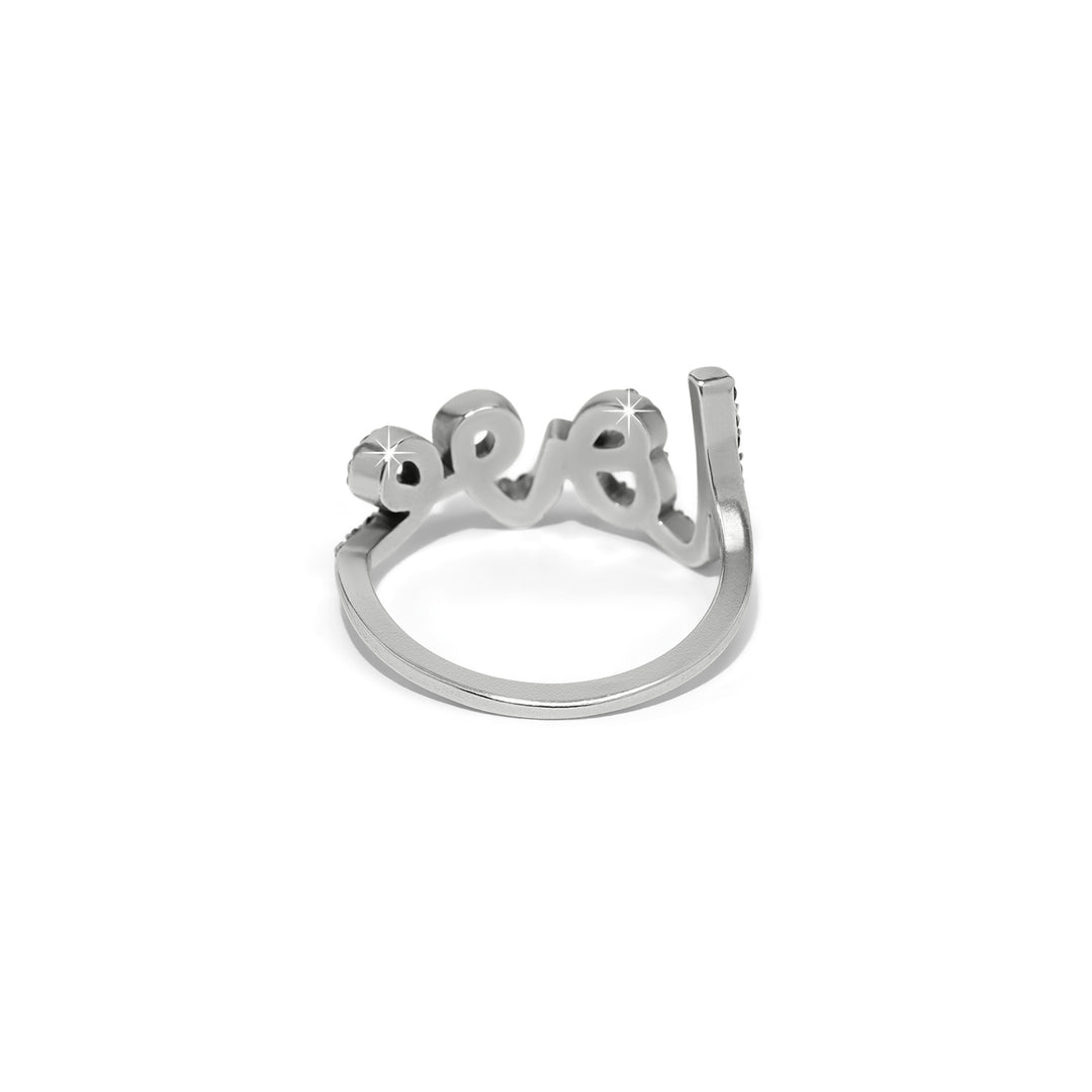 Brighton Love Script Sparkle Ring