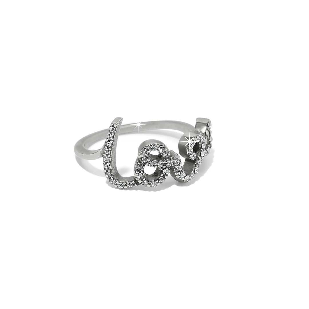 Brighton Love Script Sparkle Ring