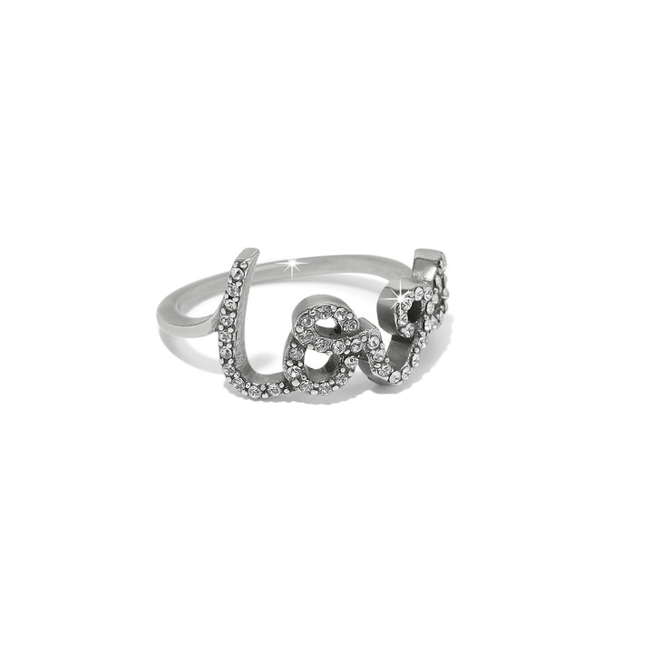 Brighton Love Script Sparkle Ring