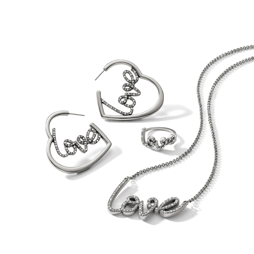 Brighton Love Script Sparkle Ring