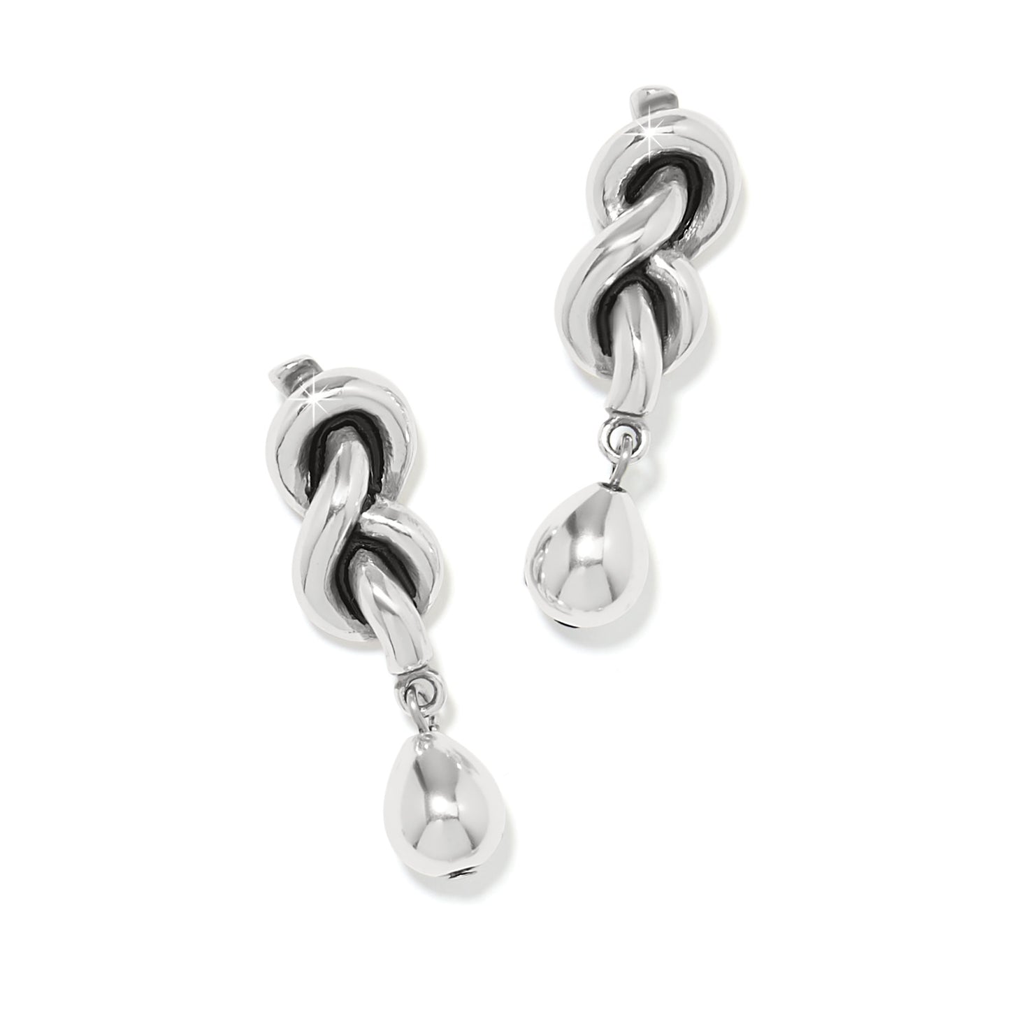 Brighton Interlok Single Knot Drop Earrings