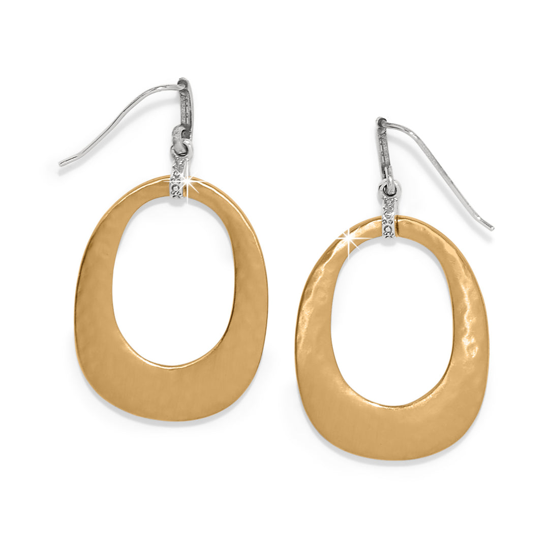Brighton Meridian Geo Open Hoop French Wire Earrings
