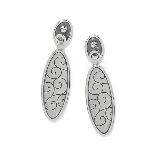 Brighton Meridian Orbit Oval Post Drop Earrings