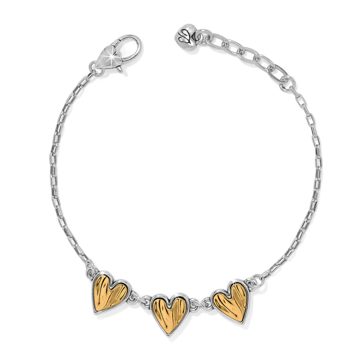 Brighton Cascade Heart Trio Bracelet