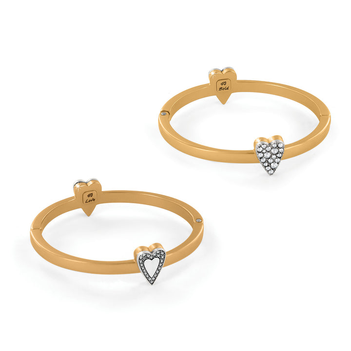 Brighton Love Messages Be Bold Hinged Bangle