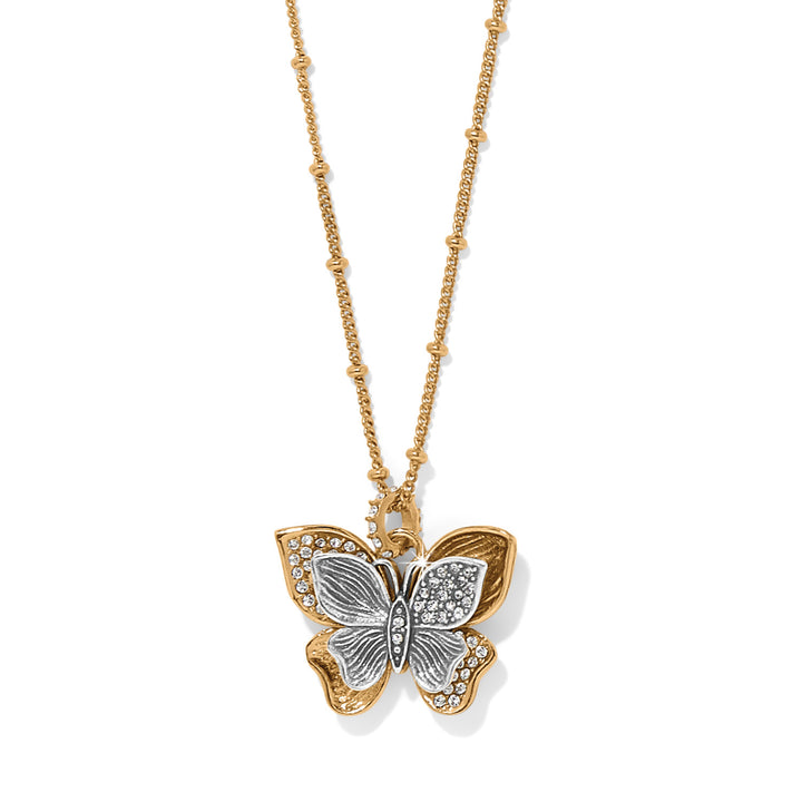 EVERBLOOM FLUTTER PAVE NECKLACE