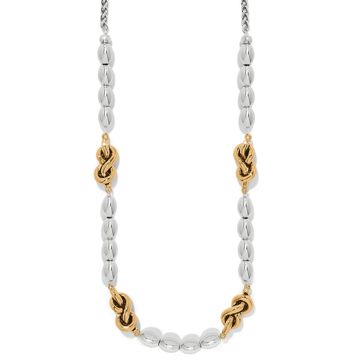 Brighton Interlok Single Knot Drops Collar Necklace
