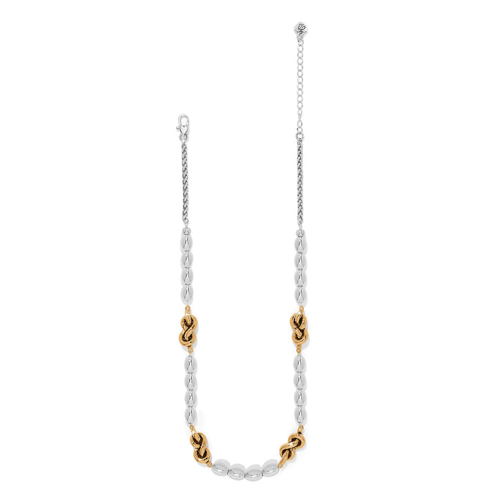 Brighton Interlok Single Knot Drops Collar Necklace