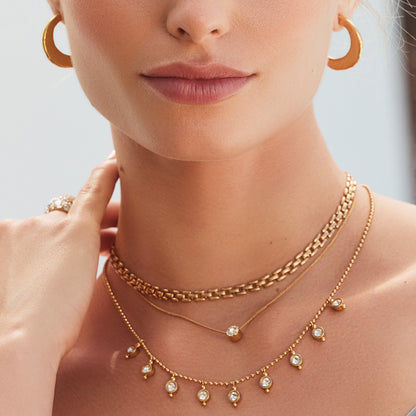 Brighton Twinkle Mod Droplet Reversible Necklace