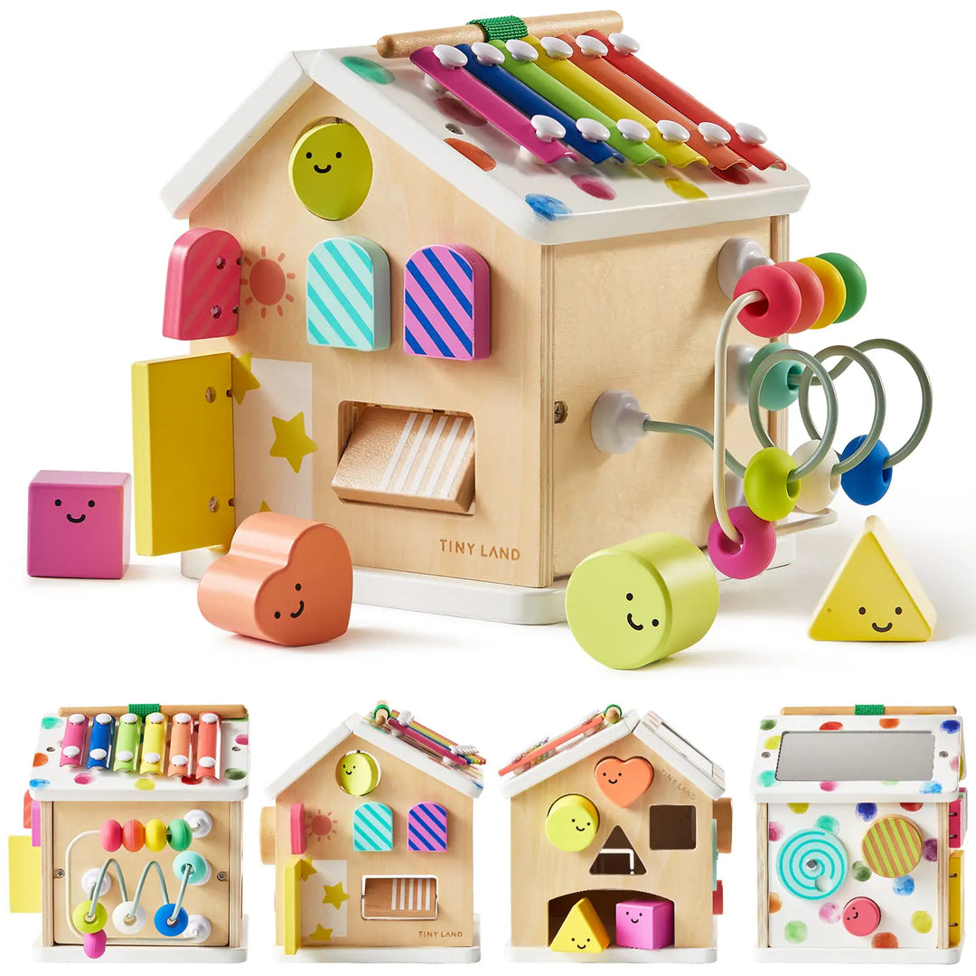 Brain &amp; Hands Playset — Montessori Box (4–6 Months) + Activity Cube