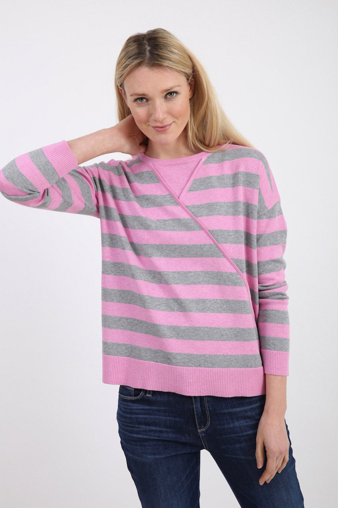 Pima Cotton Striped Pullover 