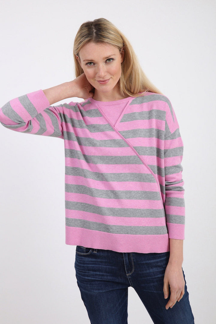 Pima Cotton Striped Pullover 