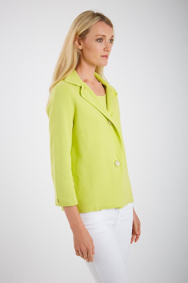 Pima Cotton Half Milano Jacket w/Mini Swing 