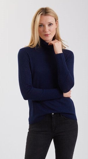 Superfine Cashmere Turtleneck  