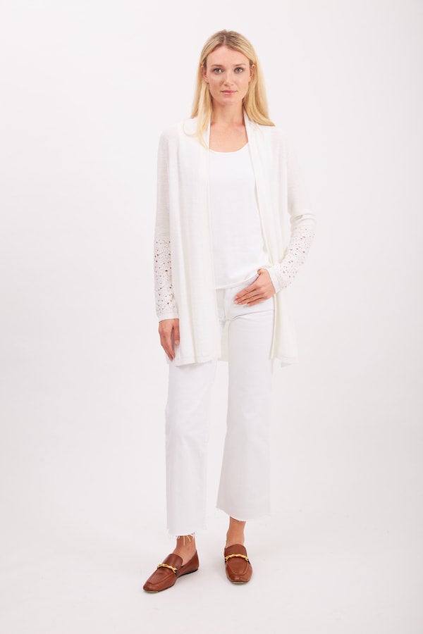 Pima Cotton Open Cardigan 