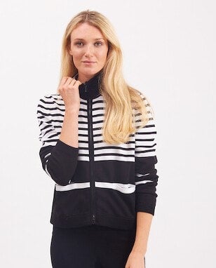Pima Cotton Striped Jacket 