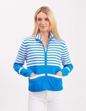 Pima Cotton Striped Jacket 
