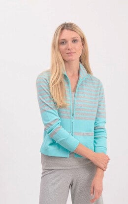 Pima Cotton Striped Jacket 
