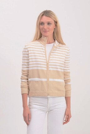 Pima Cotton Striped Jacket 
