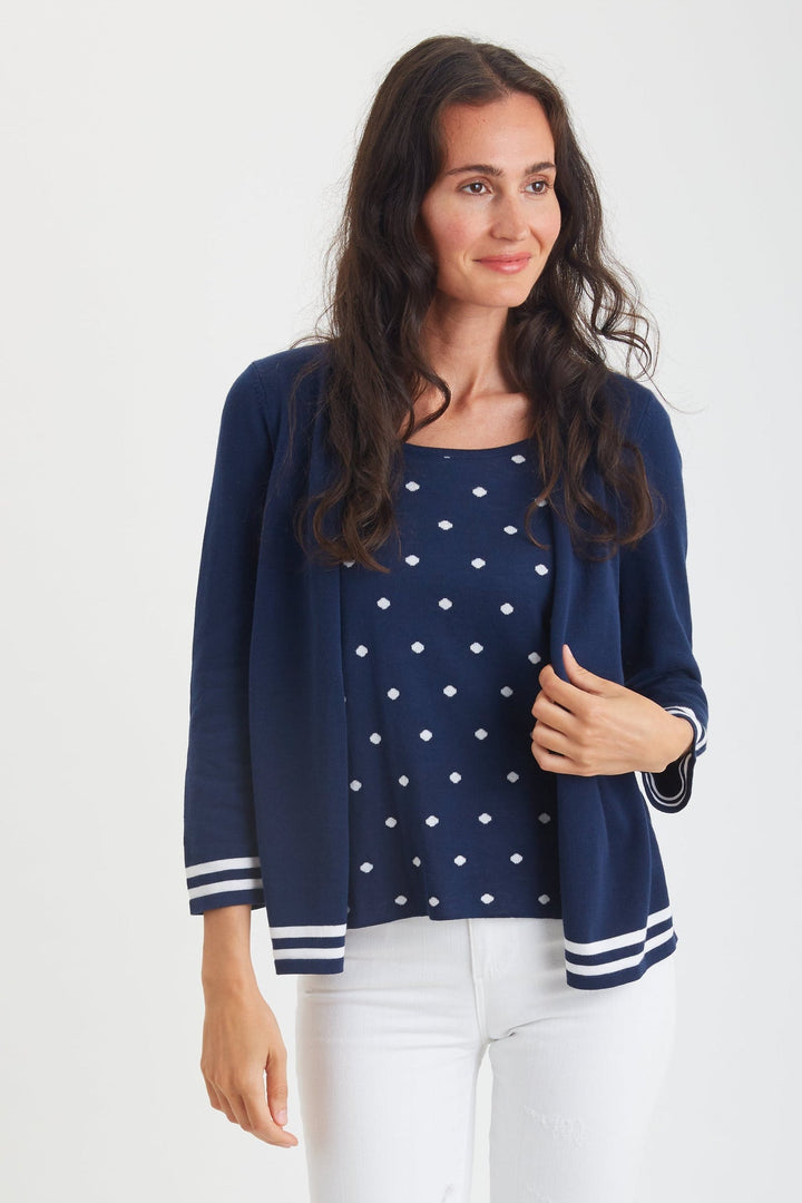 Cardigan w Attached Shell 