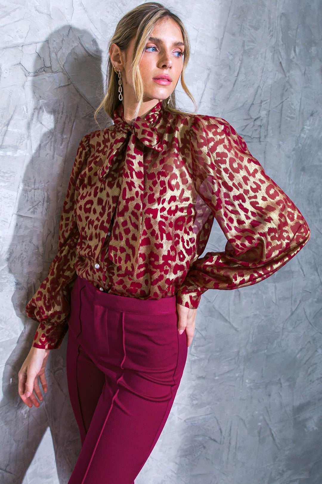 Beyond Compare Semi Sheer Blouse from KADOU Boutique