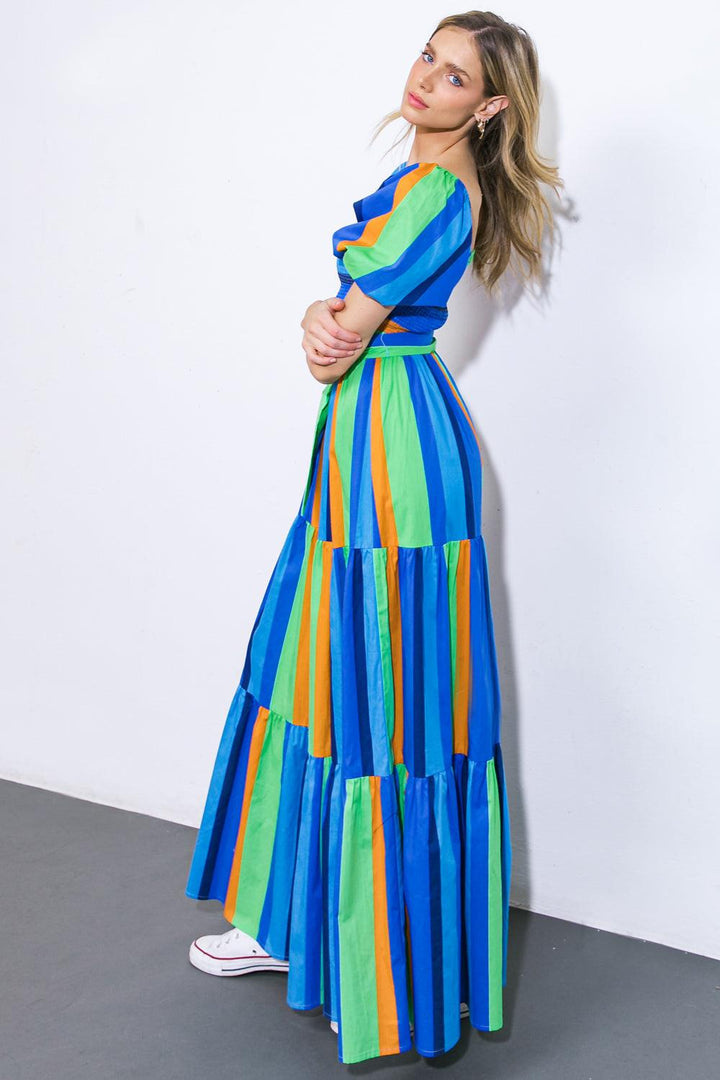 All About the Vibe Woven Maxi Dress from KADOU Boutique
