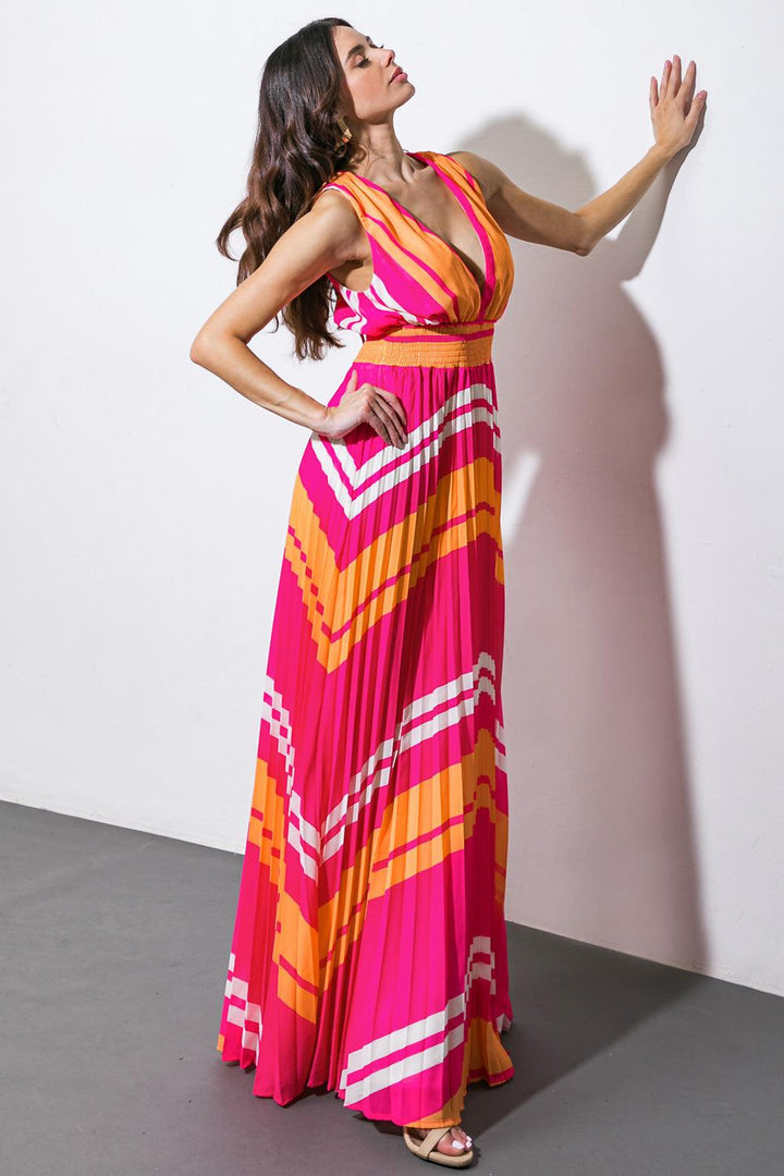 A Quick Trip Woven Maxi Dress from KADOU Boutique