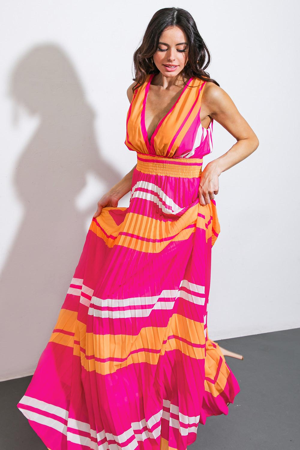 A Quick Trip Woven Maxi Dress from KADOU Boutique