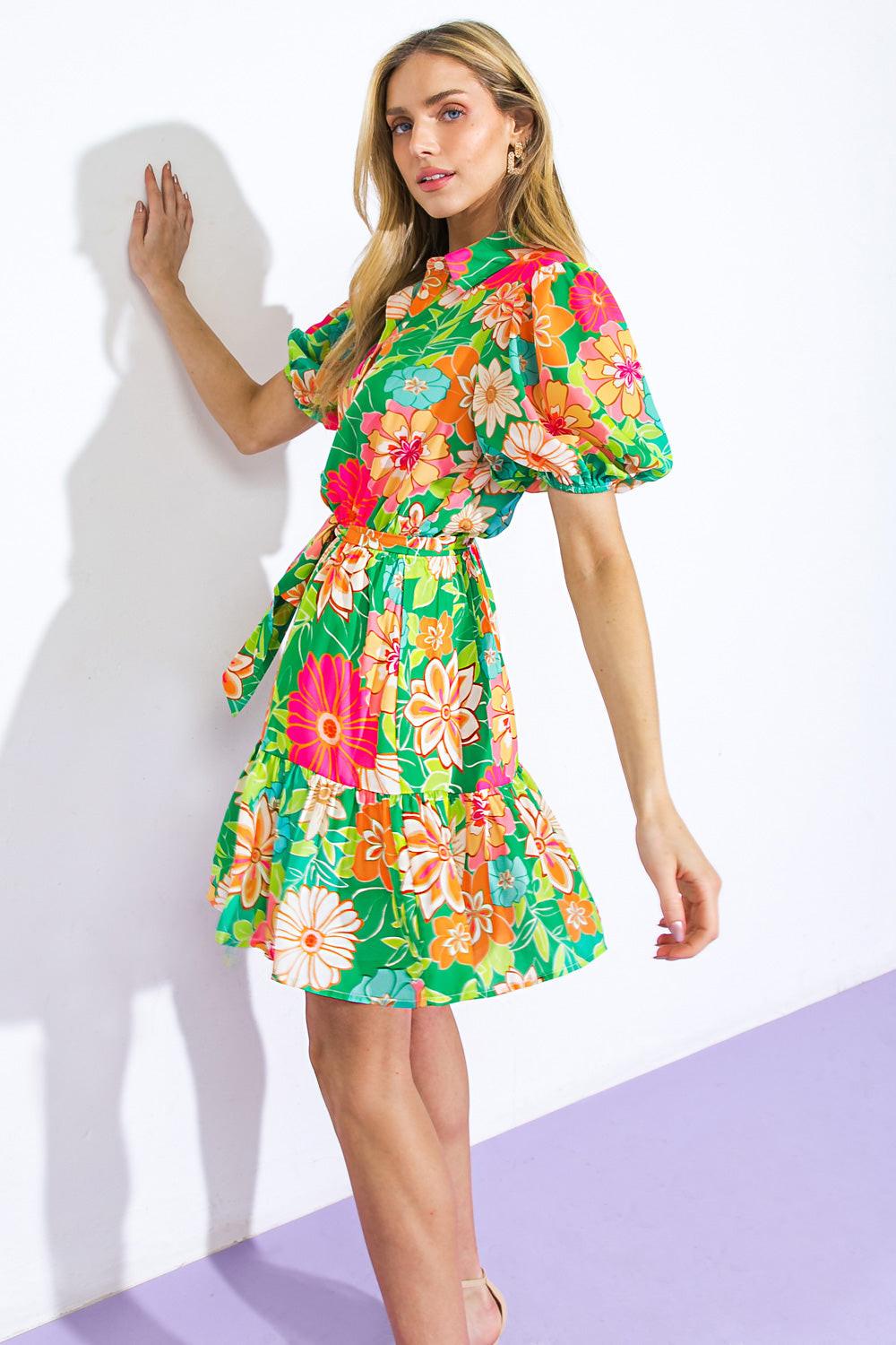 Swing of Things woven mini dress from KADOU Boutique