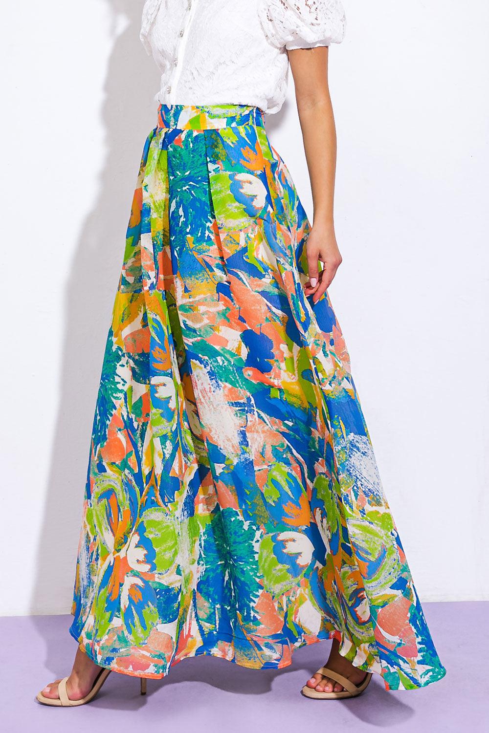 Coastal Chic Woven Maxi Skirt from KADOU Boutique