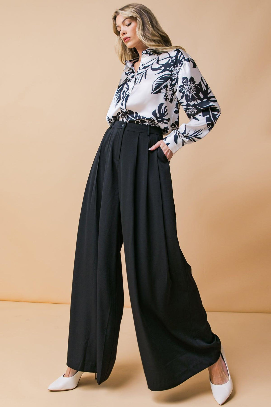 Throw It Back Woven Pants from KADOU Boutique
