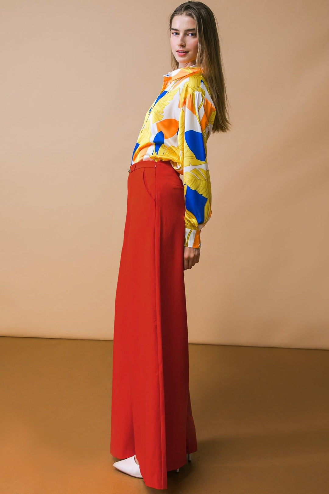 Sweet Feelings Wide Leg Woven Pants from KADOU Boutique