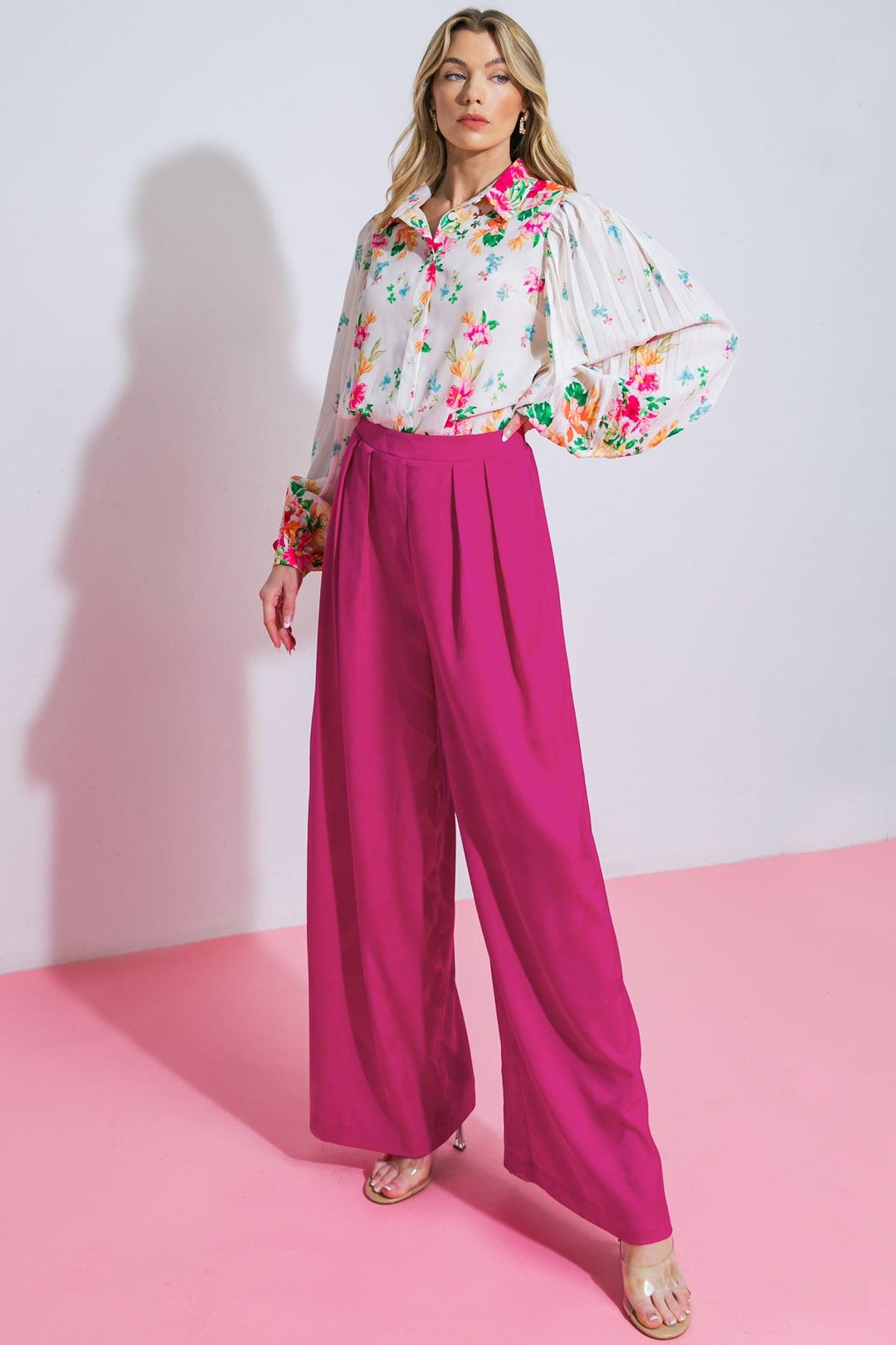 The Right Addition Wide Leg Woven Pants from KADOU Boutique