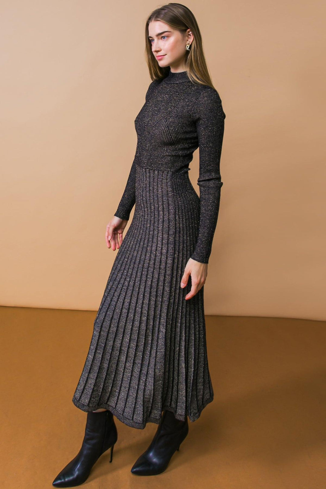 STAY COZE SWEATER MIDI DRESS