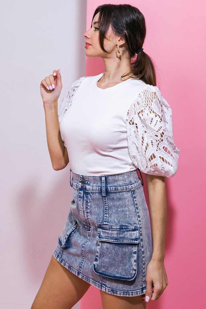 Getting Into the Groove Knit Top from KADOU Boutique