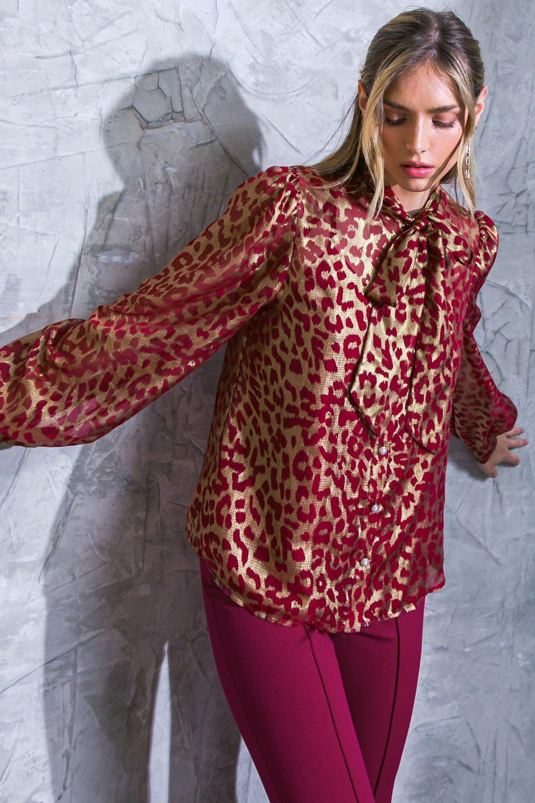 Beyond Compare Semi Sheer Blouse from KADOU Boutique