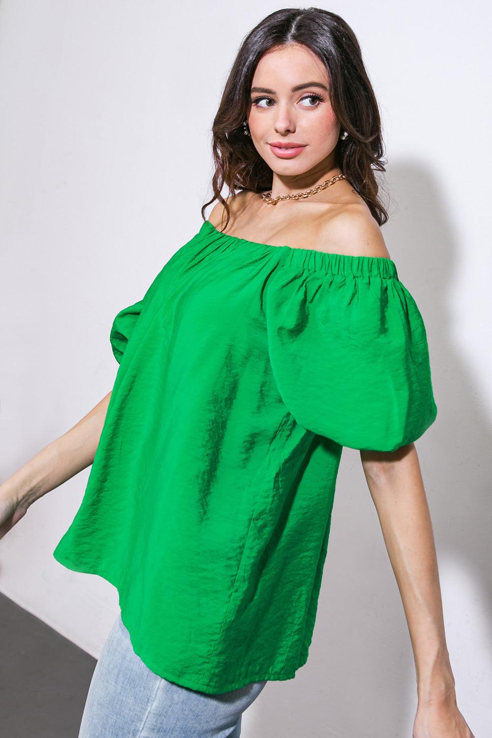 Call to Action Woven Top from KADOU Boutique