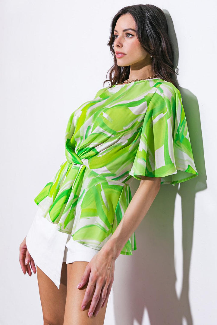 Easy to Say Woven Top from KADOU Boutique