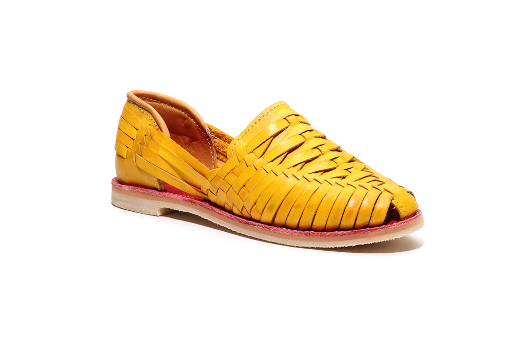 Cross Woven Huarache Mango from KADOU Boutique