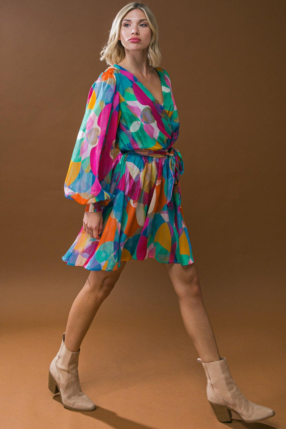 Love Me Tonight Woven Midi Dress from KADOU Boutique