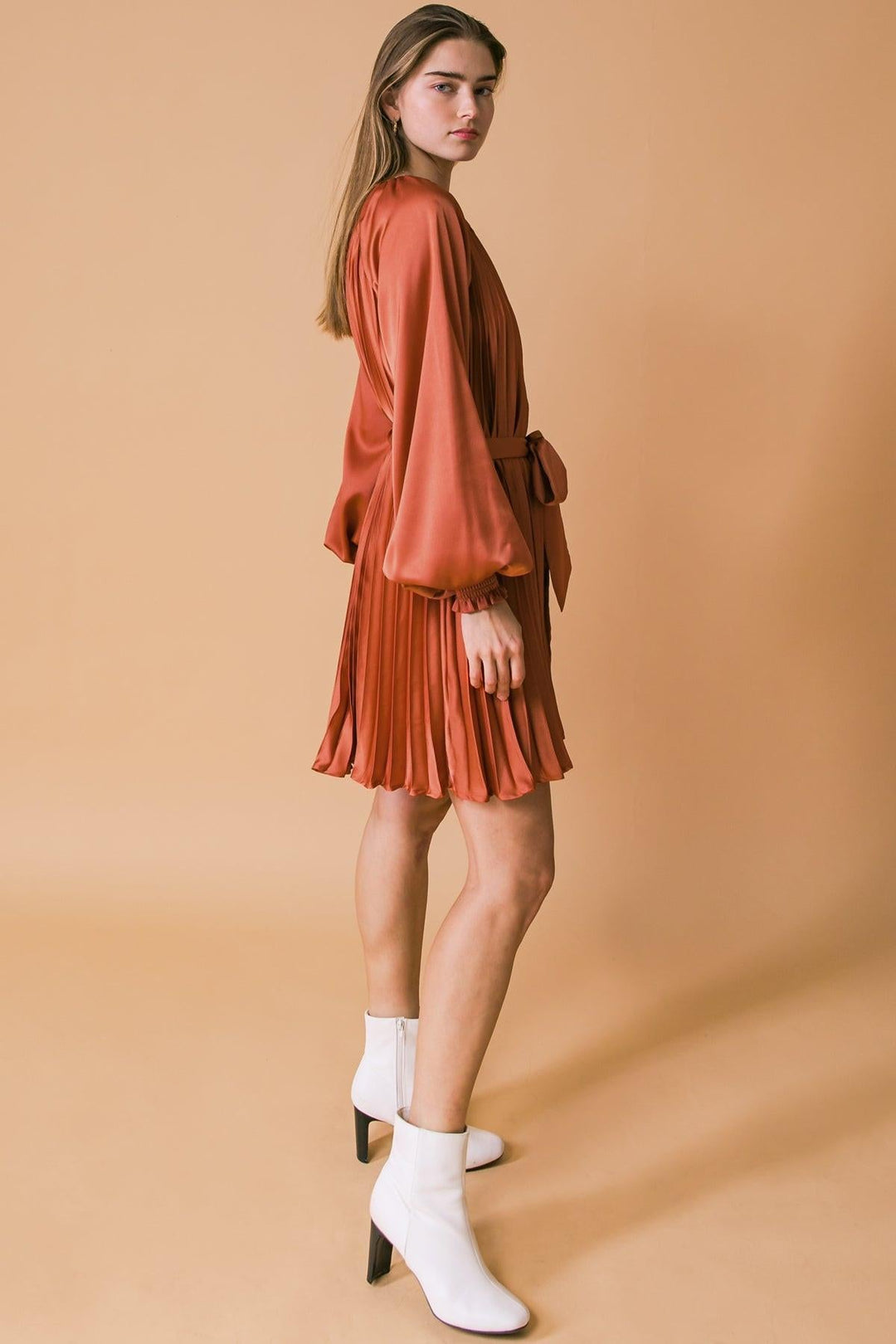 Game Changer Woven Mini Dress from KADOU Boutique