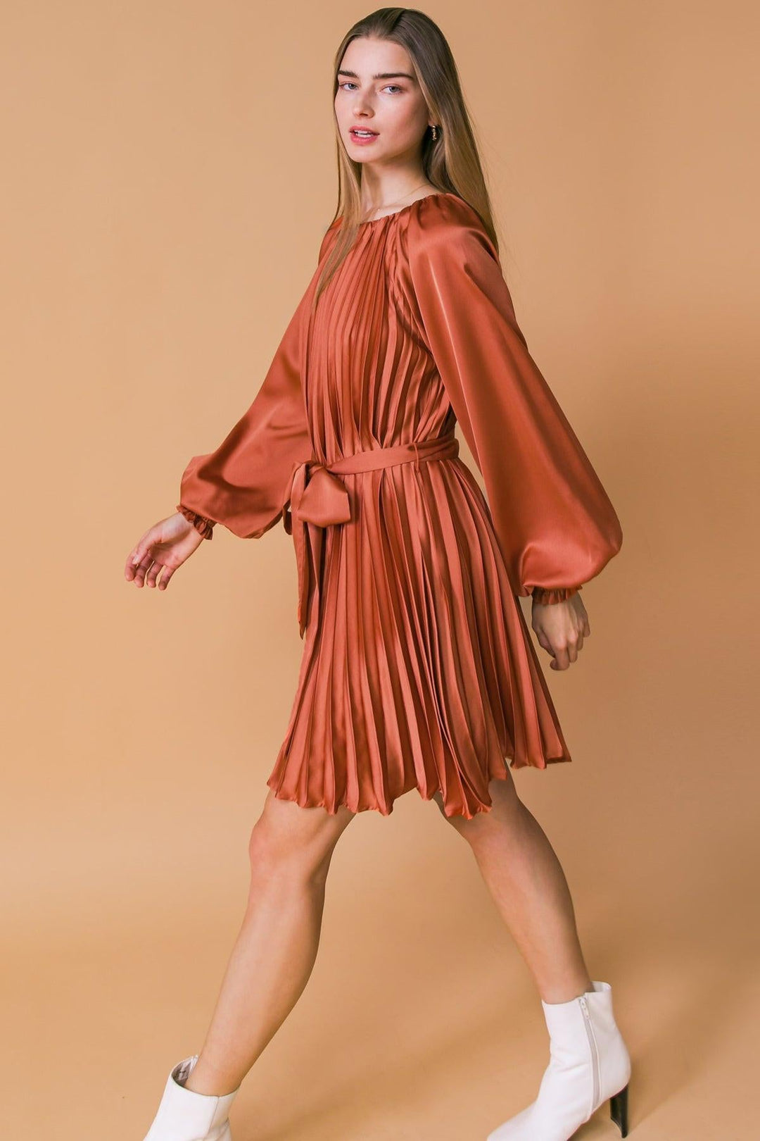 Game Changer Woven Mini Dress from KADOU Boutique
