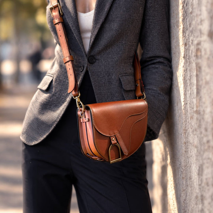 Signature Saddle Bag - Italian Cognac Leather