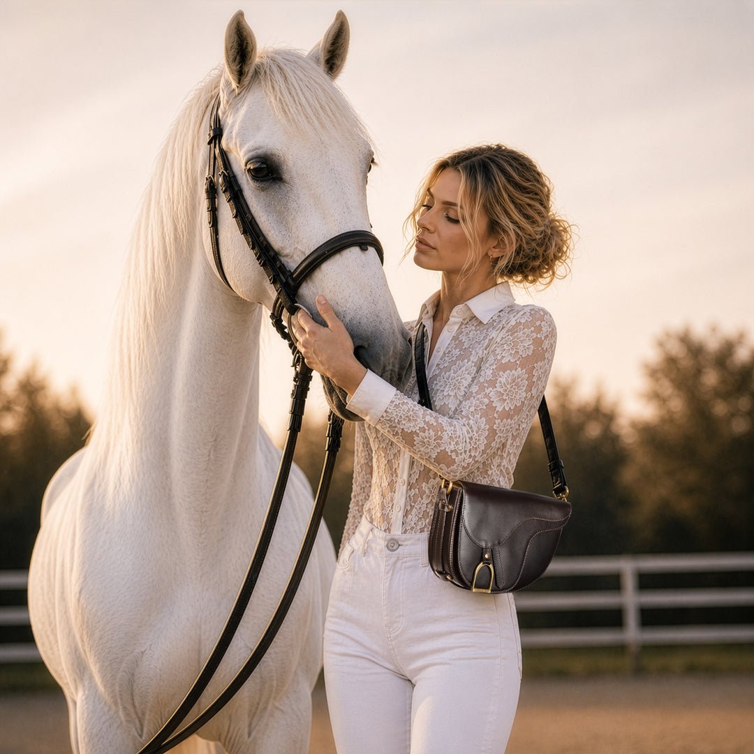 Signature Saddle Bag - Italian Black Leather