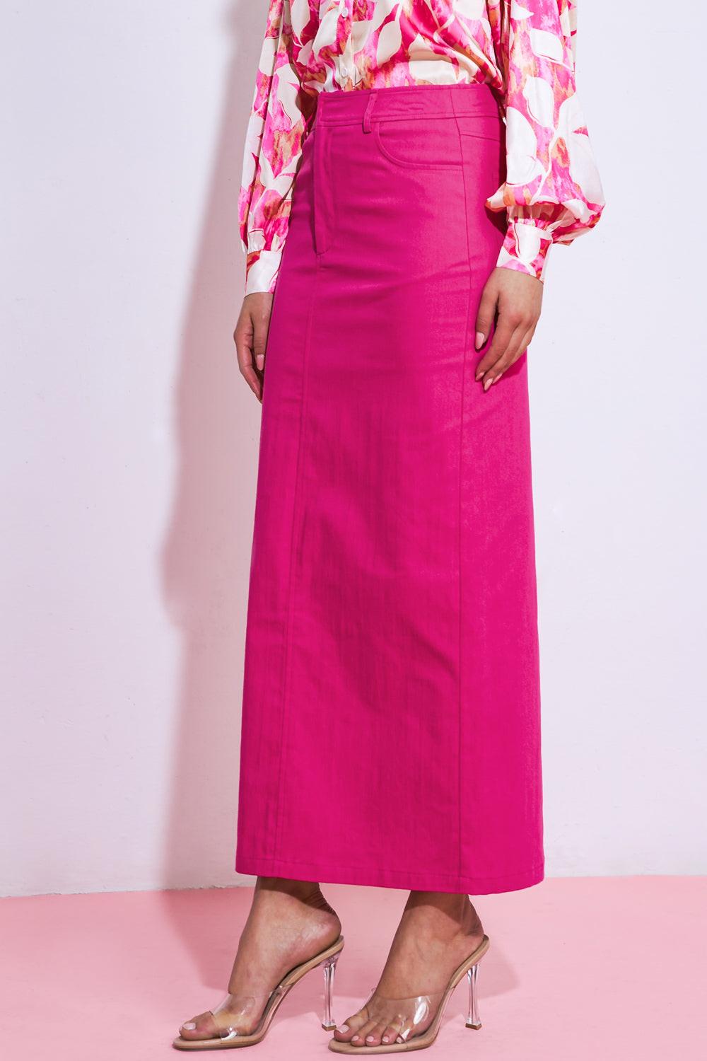 My Love Mine All Mine Woven Midi Skirt from KADOU Boutique