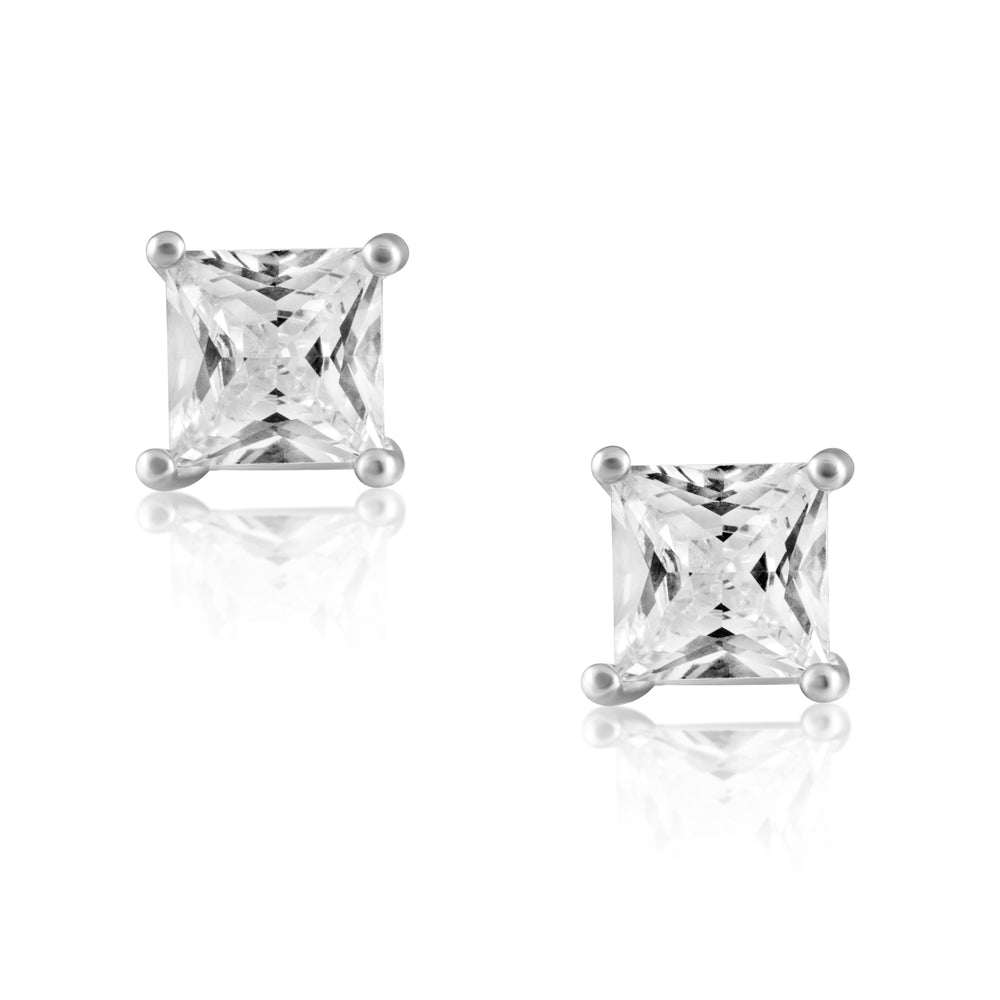 Radiant Cut Studs from KADOU Boutique