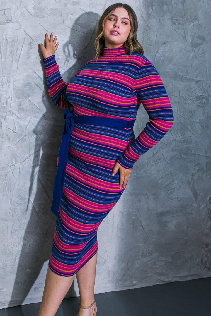NOTEWORTHY SHINE SWEATER MIDI DRESS