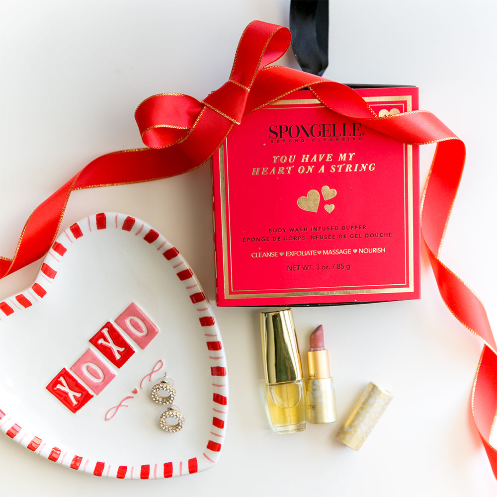 You Have My Heart On a String: Boxed Heart Shaped Sponge from KADOU Boutique