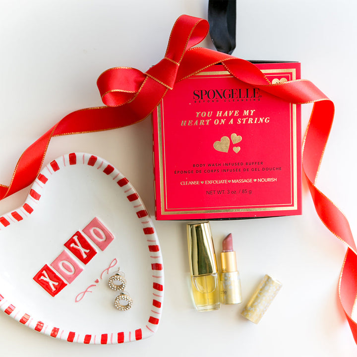 You Have My Heart On a String: Boxed Heart Shaped Sponge from KADOU Boutique