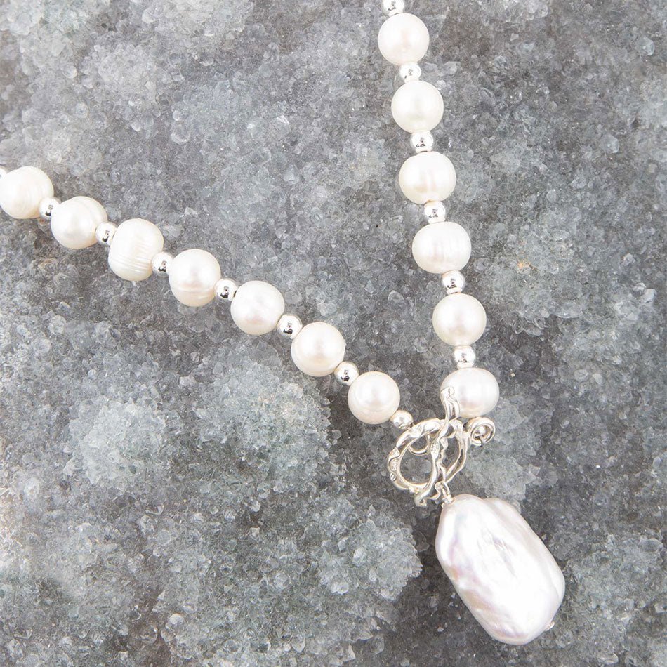 Sunday Best Pearl Toggle Necklace from KADOU Boutique